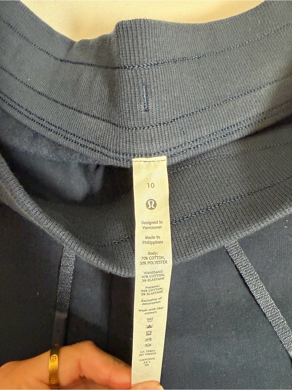 lululemon athletica Black Athletic Shorts with Yellow Logo - Picture 3 of 4